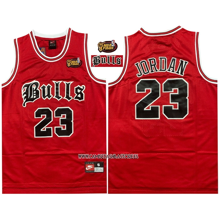 Michael Jordan NO 23 Camiseta Chicago Bulls NBA Final Rojo